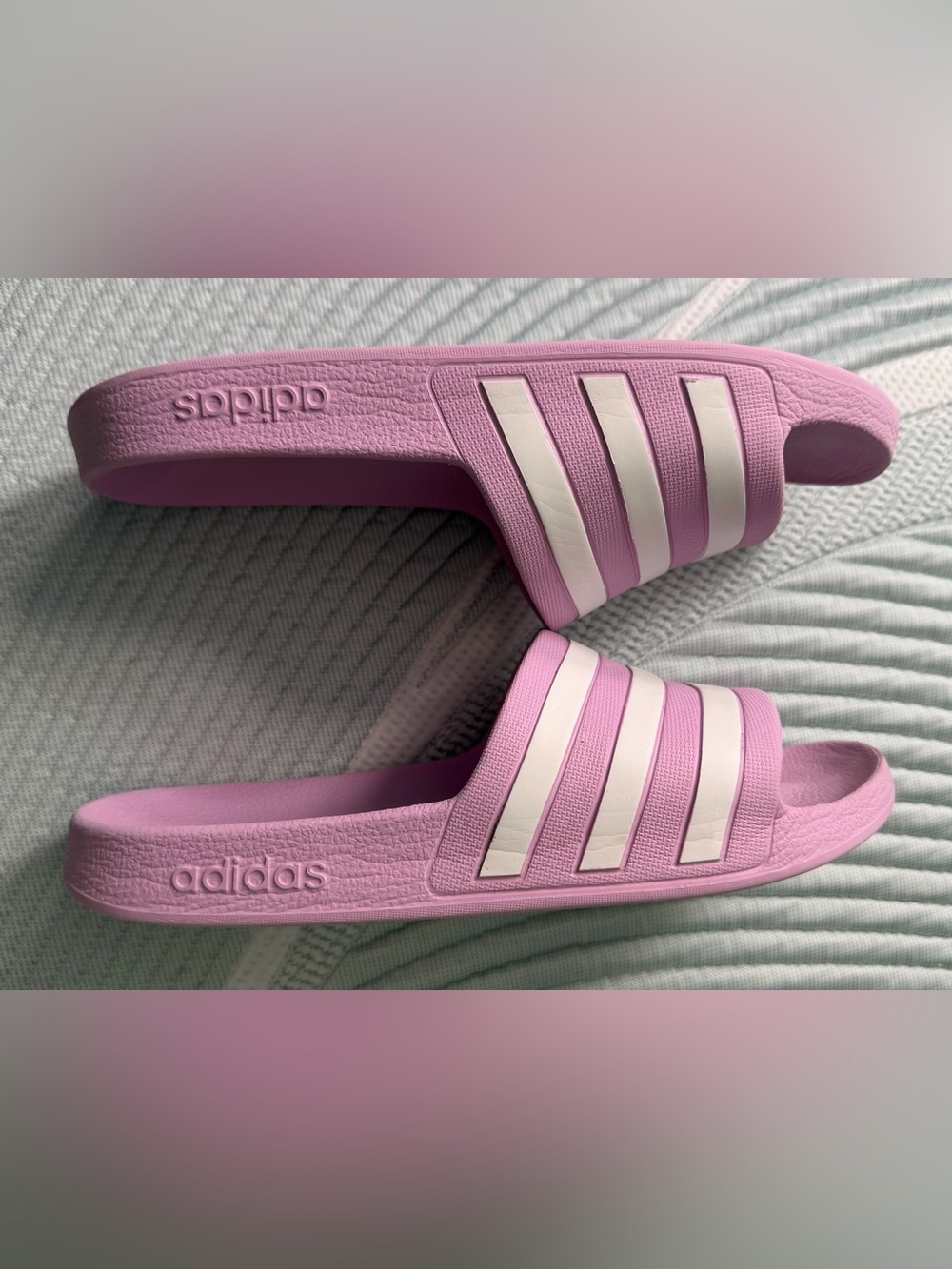 ADIDAS WOMEN’S ADILETTE AQUA SLIDES - Picture 2 of 12
